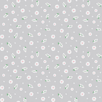 Pure Delight - Blooms Gray Yardage