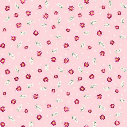 Pure Delight - Blooms Pink Yardage