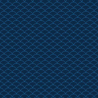 Pure Delight - Scallops Navy Yardage