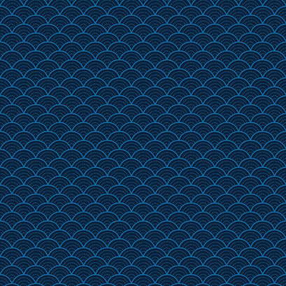 Pure Delight - Scallops Navy Yardage