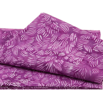 Purple Passion Batiks - Tossed Leaves Grape 2 Yard Cut
