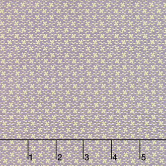 Purple Passion - Clover Purple Green Yardage
