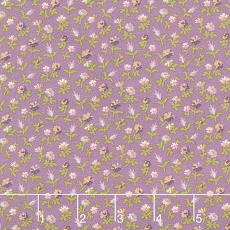 Purple Passion - Garden Flowers Purple Yardage
