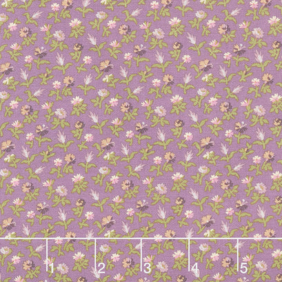 Purple Passion - Garden Flowers Purple Yardage