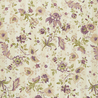 Purple Passion - Passion Flowers Cream Yardage