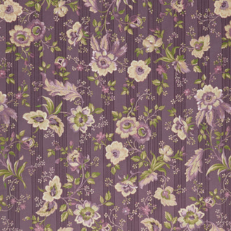 Purple Passion - Passion Flowers Dark Purple Yardage