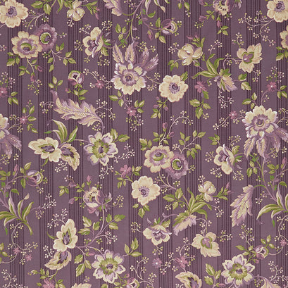 Purple Passion - Passion Flowers Dark Purple Yardage