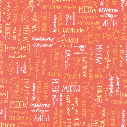 Purrfect Day - Purrfect Words Clay Yardage