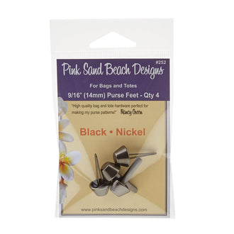 Purse Feet - 9/16" Black Nickel