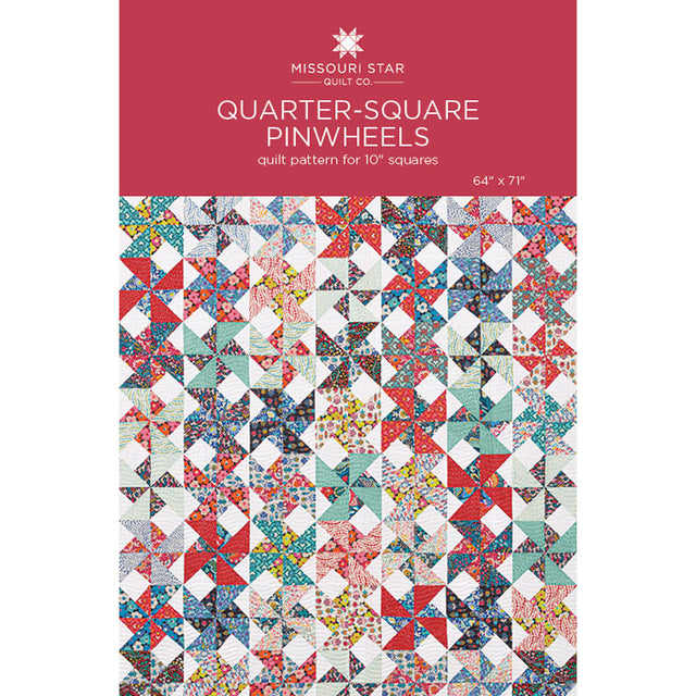 Quarter-Square Pinwheel Quilt Pattern by Missouri Star