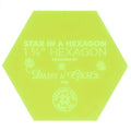 Quilt As You Go 1 3/4" Star in a Hexagon Template Set Designed by Daisy & Grace for Missouri Star Quilt Company