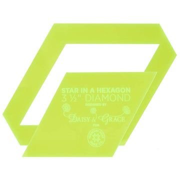 Quilt As You Go 1 3/4" Star in a Hexagon Template Set Designed by Daisy & Grace for Missouri Star Quilt Company