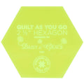 Quilt As You Go 2 1/2" Hexagon Template Designed by Daisy & Grace for Missouri Star Quilt Company