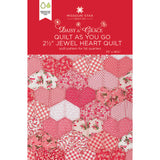 Quilt As You Go 2 1/2" Jewel Heart Quilt Pattern by Missouri Star