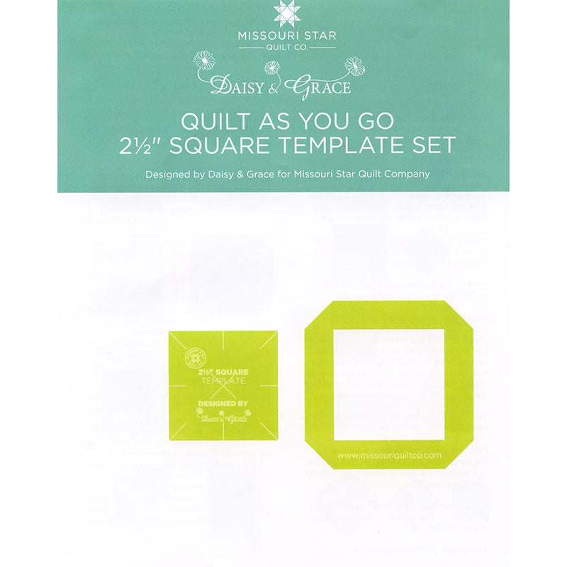 Quilt As You Go 2 1/2" Square Template by Daisy & Grace for Missouri Star Quilt Company