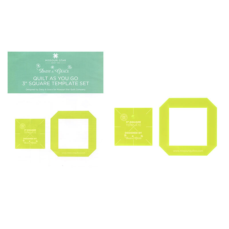 Quilt As You Go 3" Square Template by Daisy & Grace for Missouri Star Quilt Company