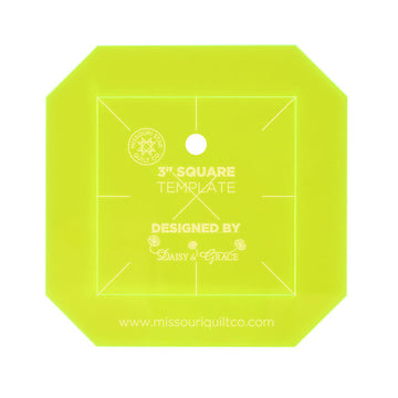 Quilt As You Go 3" Square Template by Daisy & Grace for Missouri Star Quilt Company