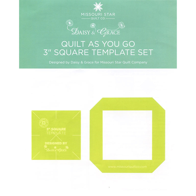 Quilt As You Go 3" Square Template by Daisy & Grace for Missouri Star Quilt Company