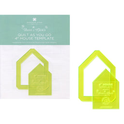 Quilt As You Go 4" House Template Designed by Daisy & Grace for Missouri Star Quilt Company