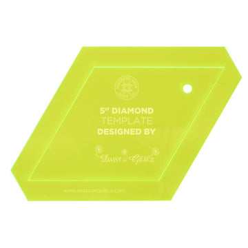 Quilt As You Go 5" Diamond Template by Daisy & Grace for Missouri Star Quilt Company