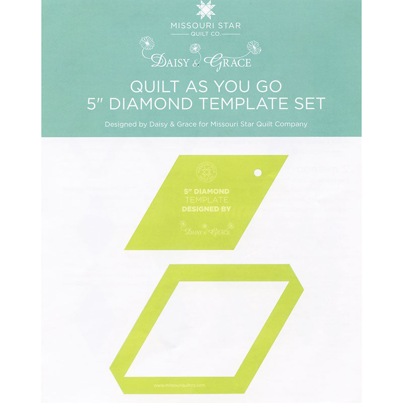 Quilt As You Go 5" Diamond Template by Daisy & Grace for Missouri Star Quilt Company
