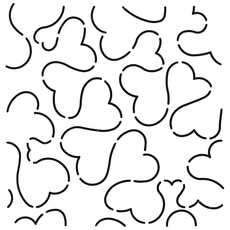 quilt-stencil-heart-stipple for Free Printable Quilting Stencil Patterns Quilt Stencil Heart Stipple for Free Printable Quilting Stencil Patterns