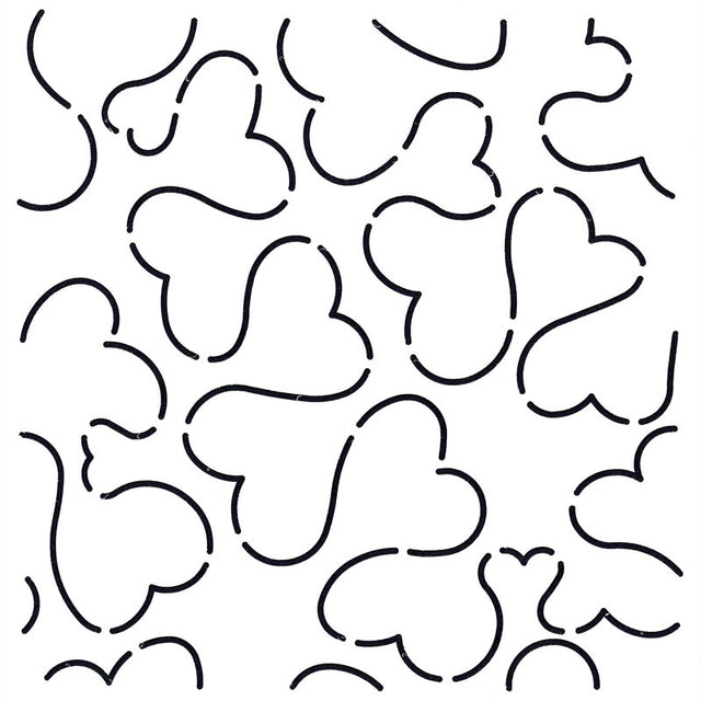 Quilt Stencil Heart Stipple