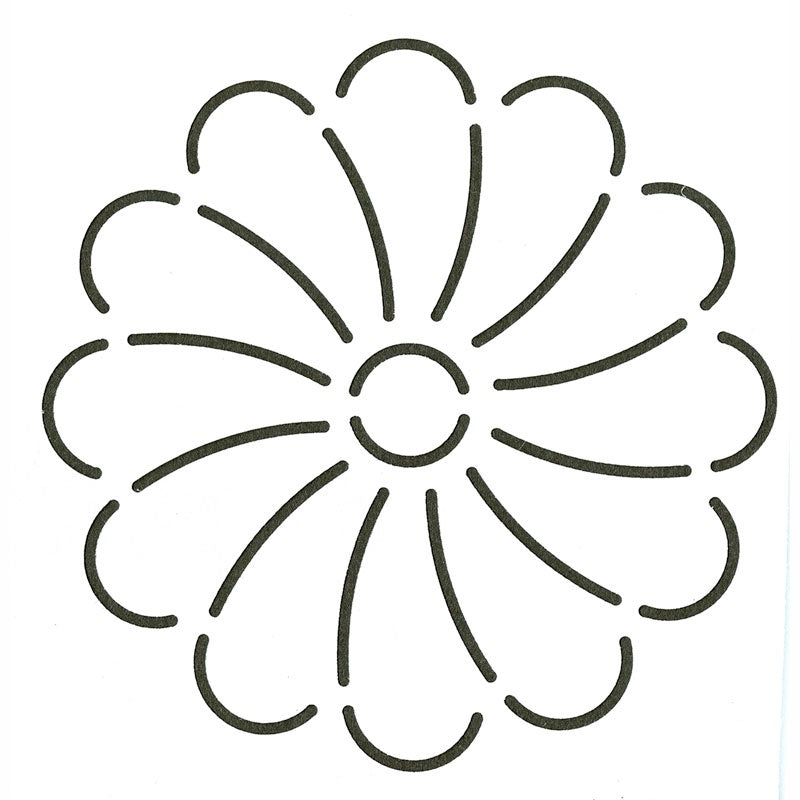 Quilt Stencil Mini Floral Block
