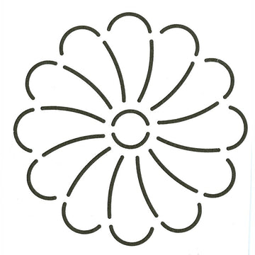 Quilt Stencil Mini Floral Block