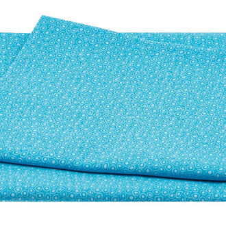 Quilters Combination 4518 - Dots in Circles Teal One Yard Cut