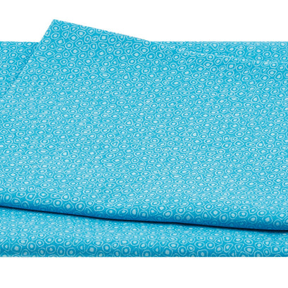 Quilters Combination 4518 - Dots in Circles Teal One Yard Cut