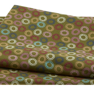Quilters Combination 4518 - Fun Ovals Green 2 Yard Cut