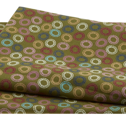 Quilters Combination 4518 - Fun Ovals Green 2 Yard Cut