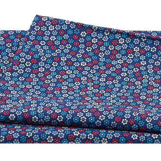 Quilters Combination 4518 - Happy Little Flowers Blue One Yard Cut
