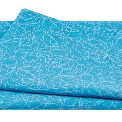 Quilters Combination 4518 - Zig Zag Turquoise One Yard Cut
