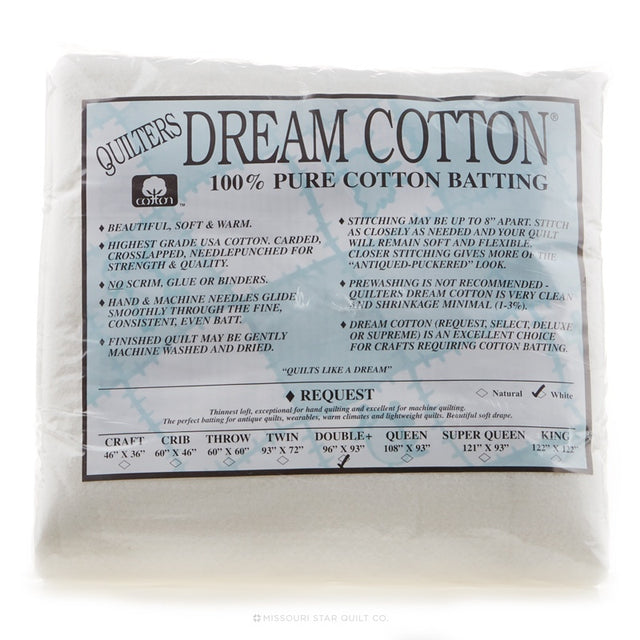 Quilter's Dream Cotton Request White Double Batting