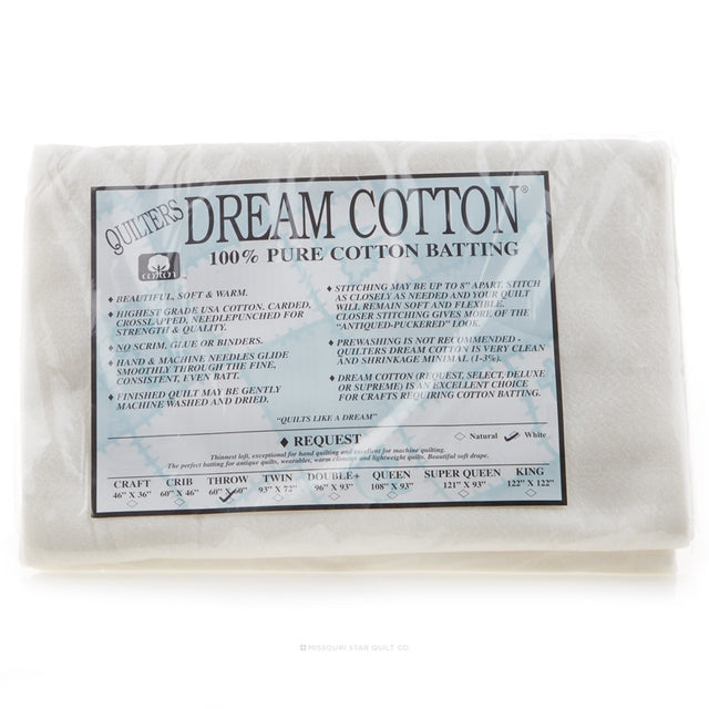 Quilter's Dream Cotton Request White Throw Batting