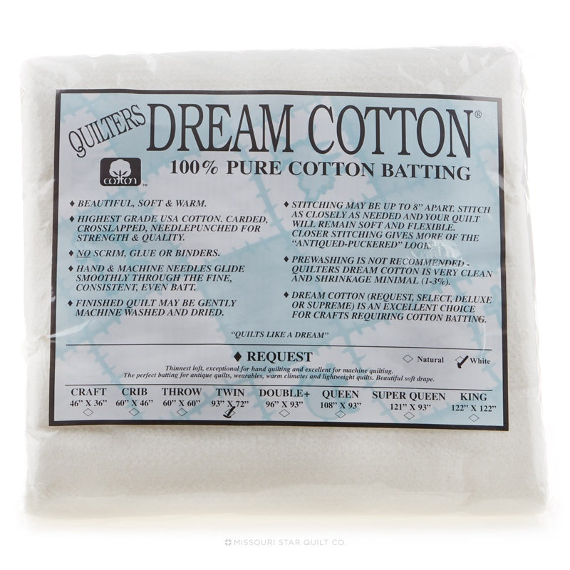 Quilters Dream Batting - 80/20 White - Twin – Sewfinity