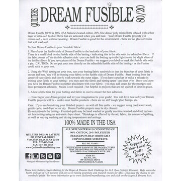 Quilter's Dream Fusion Throw Batting Alternative View #1