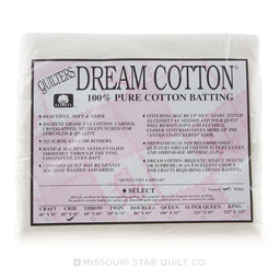 Quilter's Dream Select White Cotton Crib Batting