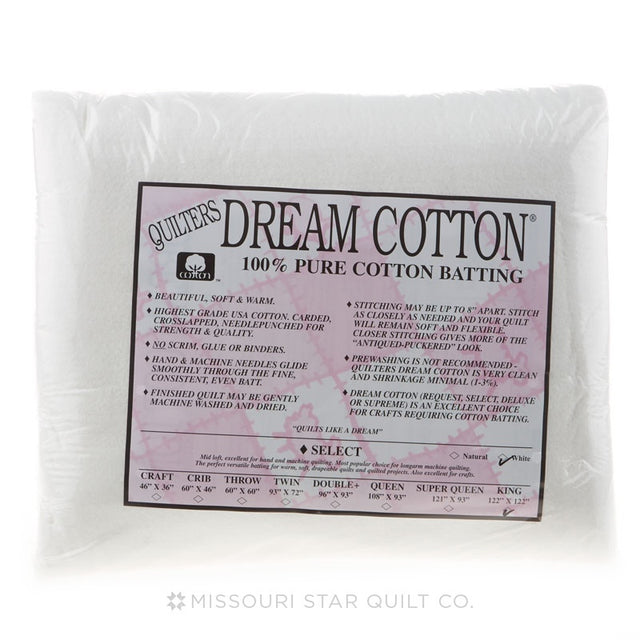 Quilter's Dream Select White Cotton King Batting