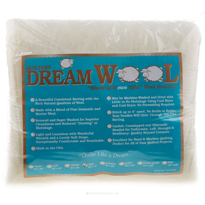 Quilters Dream Wool Quilt Batting Light Yet Lofty all sizes
