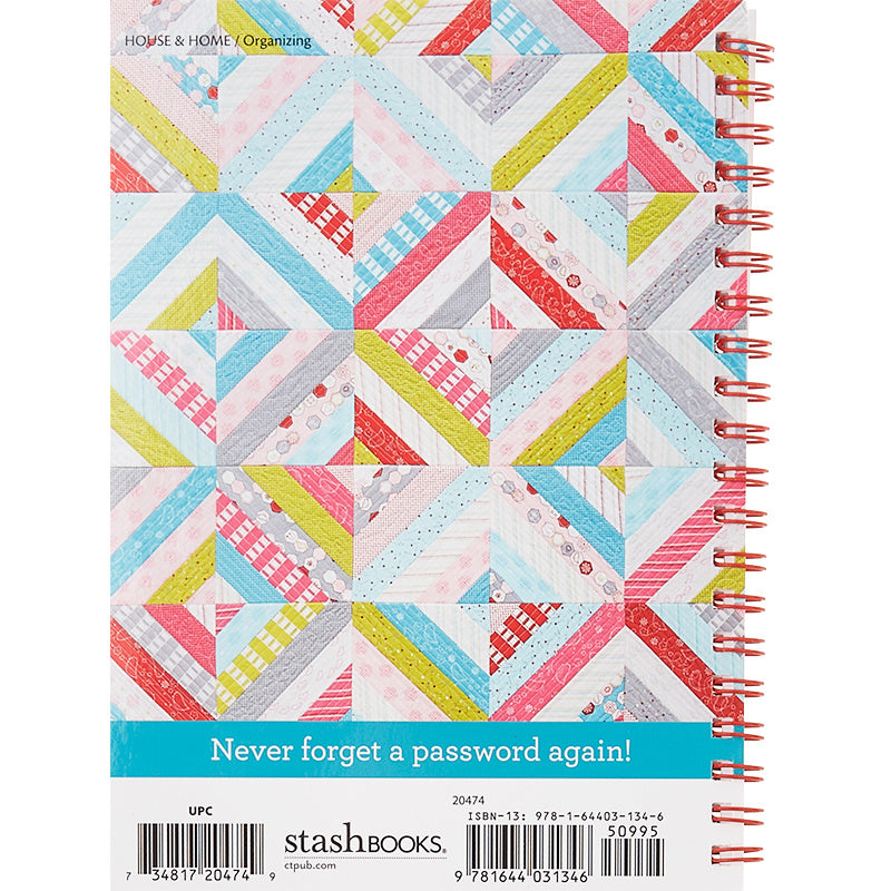 Quilting in the Rain Password Keeper Book Alternative View #1