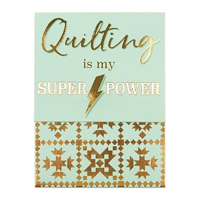 Quilting is My Super Power Pocket Notepad