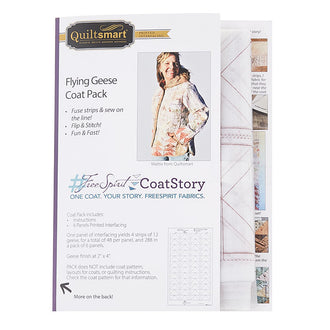 Quiltsmart Flying Geese Fusible Interfacing Coat Pack