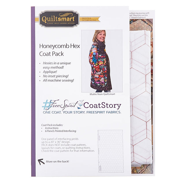 Quiltsmart HoneyComb Hex Fusible Interfacing Coat Pack Primary Image