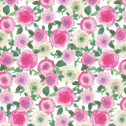 Radiance - Posies White Yardage