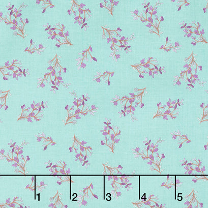 Radiance - Spring Sprigs Turquoise Yardage