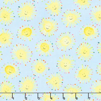 Rain or Shine - Sunshine Blue Yardage