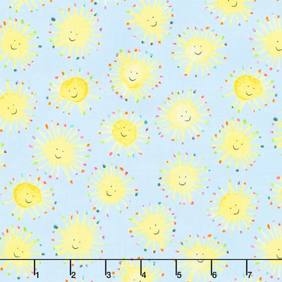 Rain or Shine - Sunshine Blue Yardage